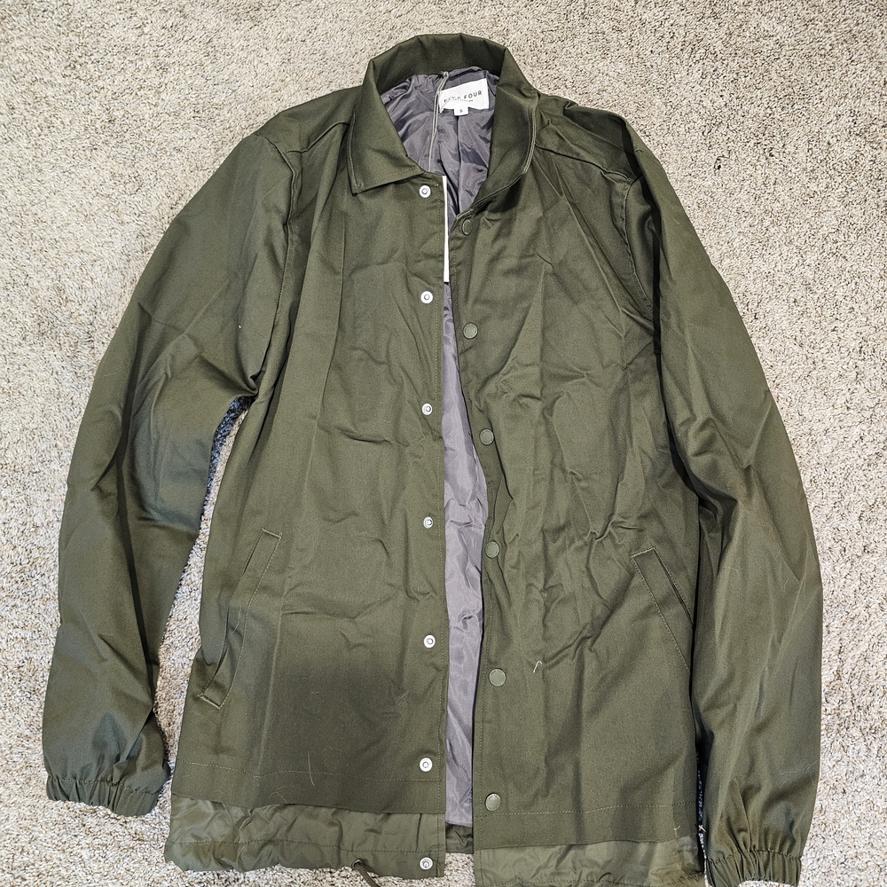 Olive Green Coach Jacket